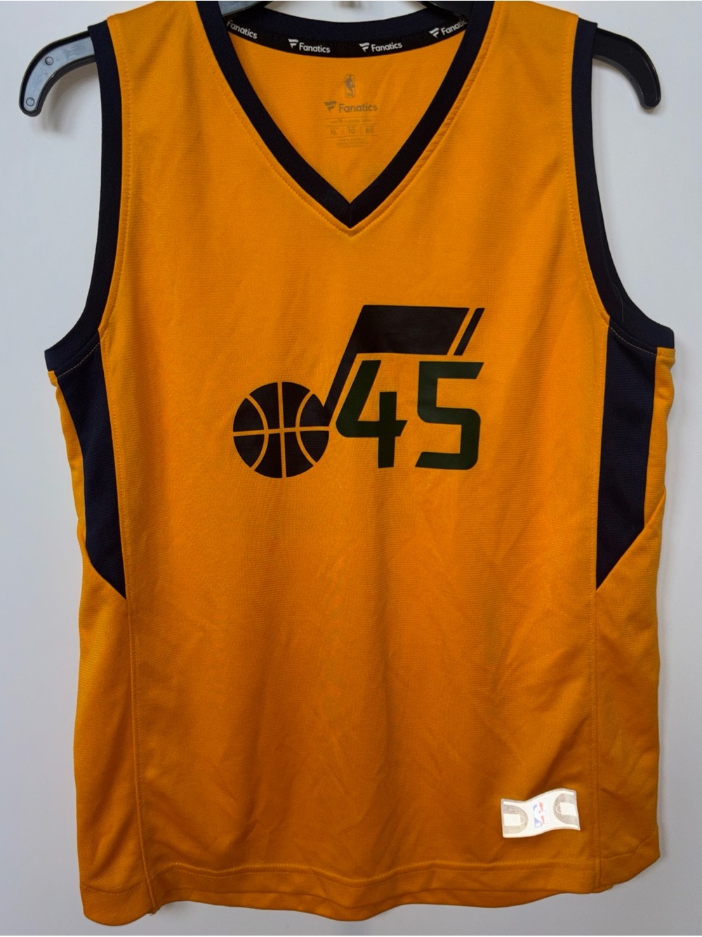 Fanatics Utah Jazz Donovan Mitchell Gold 45 Jersey, YXL
